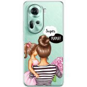 Прозрачный чехол BoxFace OPPO Reno 11 5G Super Mama and Daughter