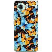 Прозрачный чехол BoxFace OPPO Reno 11 5G Butterfly Morpho