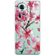Прозрачный чехол BoxFace OPPO Reno 11 5G Pink Magnolia