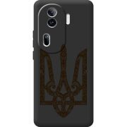 Черный чехол BoxFace OPPO Reno 11 Pro 5G Ukrainian Trident