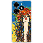 Чехол BoxFace Tecno Spark Go 2024 Ukraine Girl