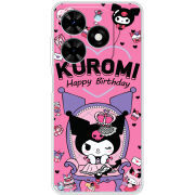 Чехол BoxFace Tecno Spark Go 2024 День народження Kuromi