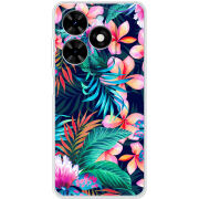 Чехол BoxFace Tecno Spark Go 2024 flowers in the tropics