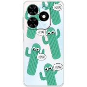 Прозрачный чехол BoxFace Tecno Spark Go 2024 с 3D-глазками HIYA