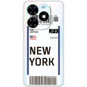 Прозрачный чехол BoxFace Tecno Spark Go 2024 Ticket New York
