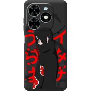 Черный чехол BoxFace Tecno Spark Go 2024 Учиха Итачи