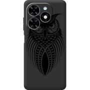 Черный чехол BoxFace Tecno Spark Go 2024 Owl