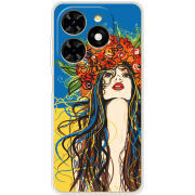 Чехол BoxFace Tecno Spark 20C Ukraine Girl