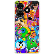 Чехол BoxFace Tecno Spark 20C friends brawl stars