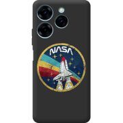 Черный чехол BoxFace Tecno Spark 20 Pro NASA