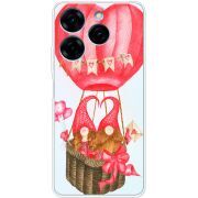 Прозрачный чехол BoxFace Tecno Spark 20 Pro Valentine Dwarfs