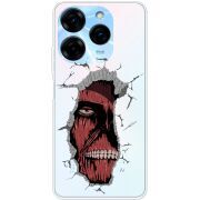 Прозрачный чехол BoxFace Tecno Spark 20 Pro Нападение Титана
