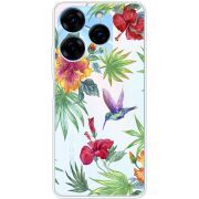 Прозрачный чехол BoxFace Tecno Spark 20 Pro Tropical