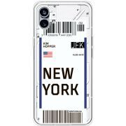 Прозрачный чехол BoxFace Nothing Phone (1) Ticket New York