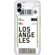 Прозрачный чехол BoxFace Nothing Phone (1) Ticket Los Angeles