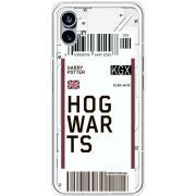 Прозрачный чехол BoxFace Nothing Phone (1) Ticket Hogwarts
