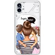 Прозрачный чехол BoxFace Nothing Phone (1) Super Mama