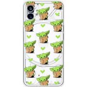 Прозрачный чехол BoxFace Nothing Phone (1) Pattern Baby Yoda