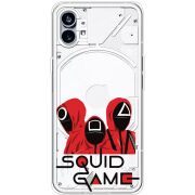Прозрачный чехол BoxFace Nothing Phone (1) siquid game люди в красном