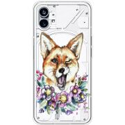 Прозрачный чехол BoxFace Nothing Phone (1) Winking Fox