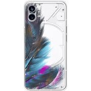 Прозрачный чехол BoxFace Nothing Phone (1) Feathers