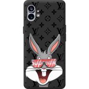 Черный чехол BoxFace Nothing Phone (1) looney bunny