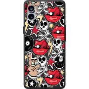 Черный чехол BoxFace Nothing Phone (1) Rock Graffiti