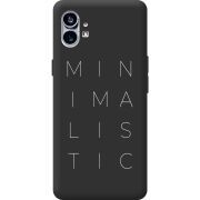 Черный чехол BoxFace Nothing Phone (1) Minimalistic
