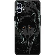 Черный чехол BoxFace Nothing Phone (1) Wolf