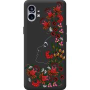 Черный чехол BoxFace Nothing Phone (1) 3D Ukrainian Muse