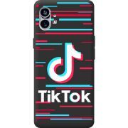 Черный чехол BoxFace Nothing Phone (1) Tik Tok