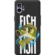 Черный чехол BoxFace Nothing Phone (1) Fish