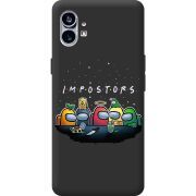 Черный чехол BoxFace Nothing Phone (1) Among Us Impostors