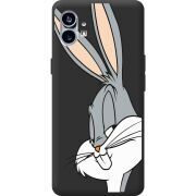 Черный чехол BoxFace Nothing Phone (1) Lucky Rabbit