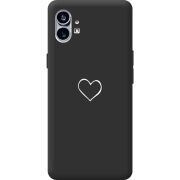 Черный чехол BoxFace Nothing Phone (1) My Heart