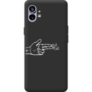 Черный чехол BoxFace Nothing Phone (1) Pew Pew
