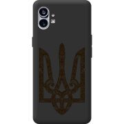 Черный чехол BoxFace Nothing Phone (1) Ukrainian Trident