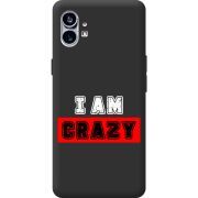 Черный чехол BoxFace Nothing Phone (1) I'm Crazy