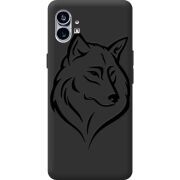 Черный чехол BoxFace Nothing Phone (1) Wolf