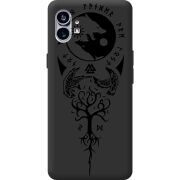 Черный чехол BoxFace Nothing Phone (1) Hugin and Munin