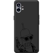 Черный чехол BoxFace Nothing Phone (1) 