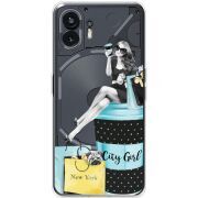 Прозрачный чехол BoxFace Nothing Phone (2) City Girl