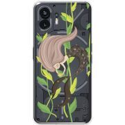 Прозрачный чехол BoxFace Nothing Phone (2) Cute Mermaid