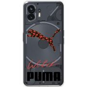 Прозрачный чехол BoxFace Nothing Phone (2) Wild Cat