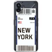 Прозрачный чехол BoxFace Nothing Phone (2) Ticket New York
