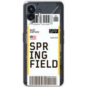 Прозрачный чехол BoxFace Nothing Phone (2) Ticket Springfield