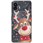 Прозрачный чехол BoxFace Nothing Phone (2) Winter Deer