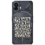 Прозрачный чехол BoxFace Nothing Phone (2) Amor Amor