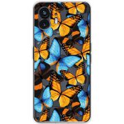 Прозрачный чехол BoxFace Nothing Phone (2) Butterfly Morpho
