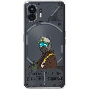 Прозрачный чехол BoxFace Nothing Phone (2) Привид Києва